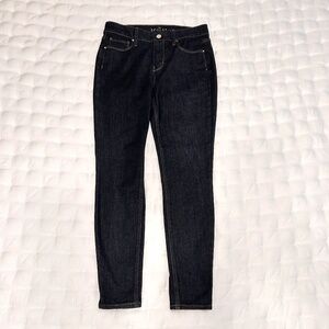 WHBM Dark Blue Denim Skinny Ankle Jeans, Sz 2